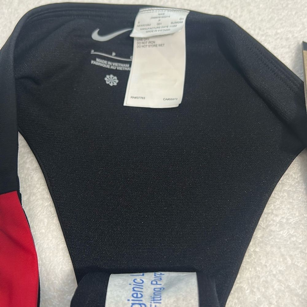 Nike Small Bottoms Bikini Swoosh Block Asymmetrical Icon Sneakerkini Black NWT - Picture 6 of 10